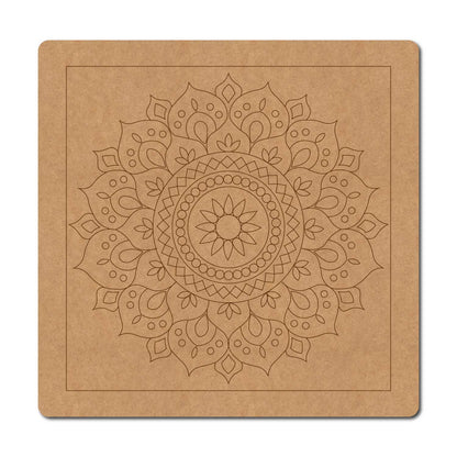 Mandala Pre Marked Square MDF Design 1