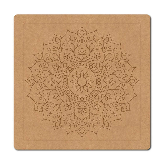 Mandala Pre Marked Square MDF Design 1