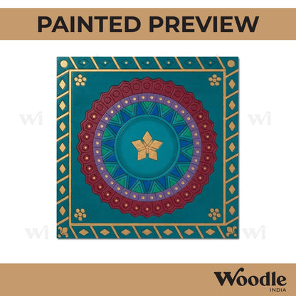 Mandala Pre Marked Square MDF Design 2
