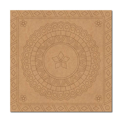 Mandala Pre Marked Square MDF Design 2