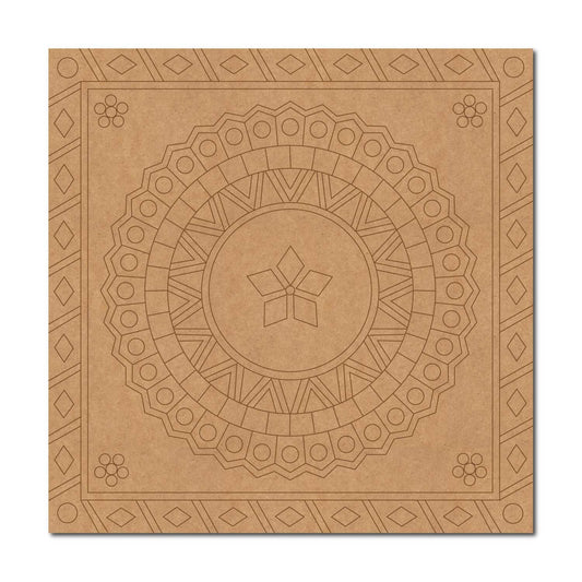 Mandala Pre Marked Square MDF Design 2