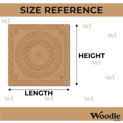 Mandala Pre Marked Square MDF Design 2