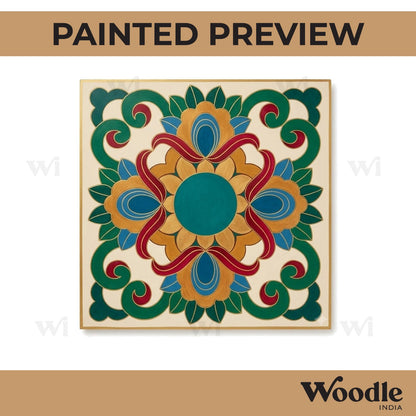 Mandala Pre Marked Square MDF Design 3