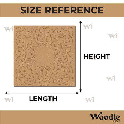 Mandala Pre Marked Square MDF Design 3