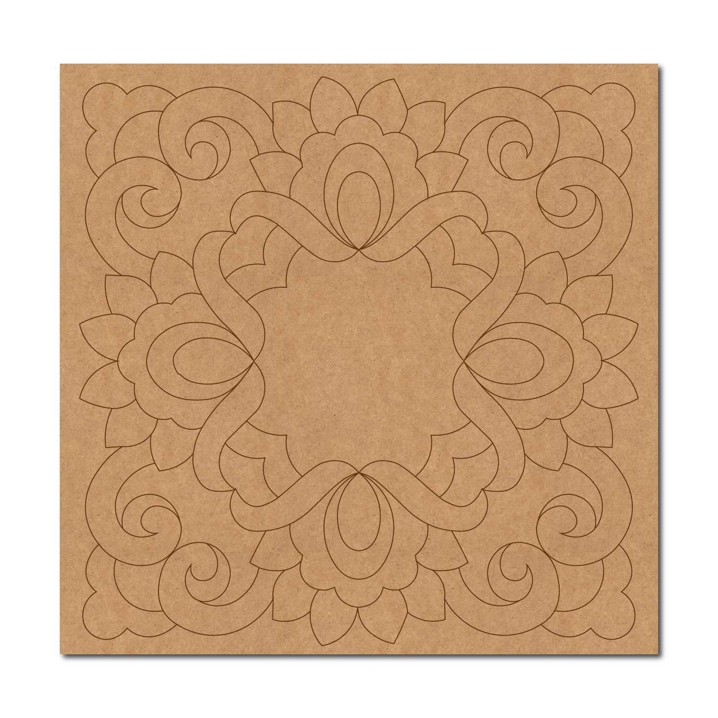 Mandala Pre Marked Square MDF Design 3