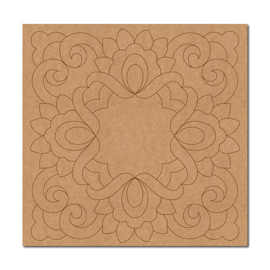 Mandala Pre Marked Square MDF Design 3