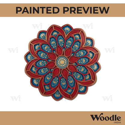 Mandala Reusable Rangoli Base MDF Design 10