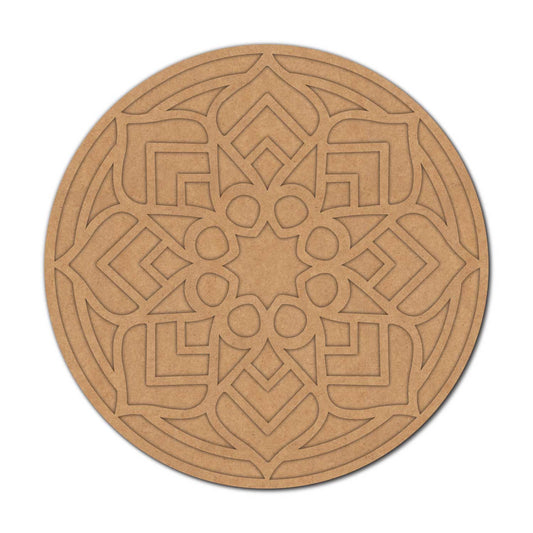 Mandala Reusable Rangoli Base MDF Design 11