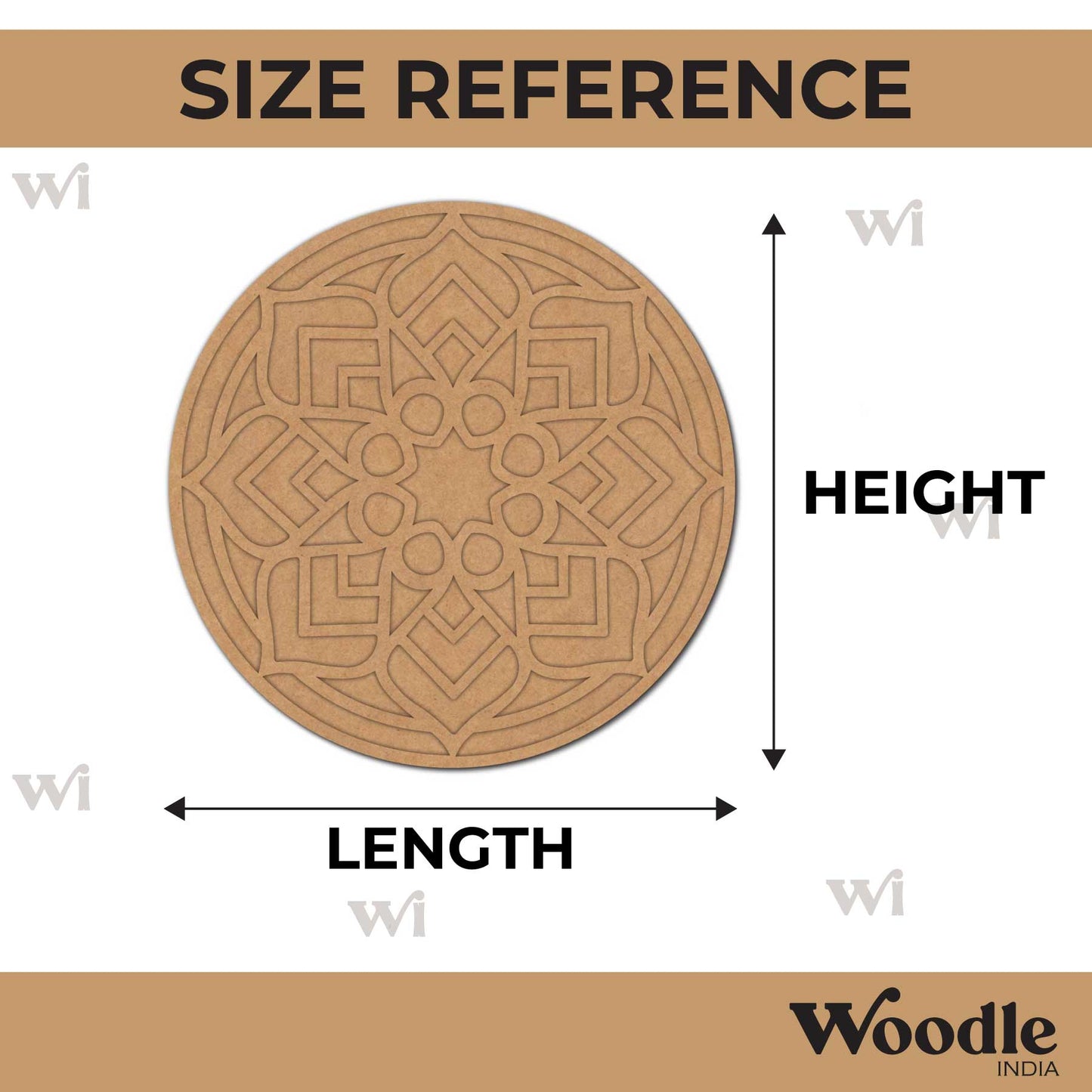 Mandala Reusable Rangoli Base MDF Design 11