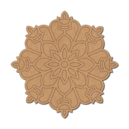 Mandala Reusable Rangoli Base MDF Design 12