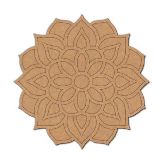 Mandala Reusable Rangoli Base MDF Design 14