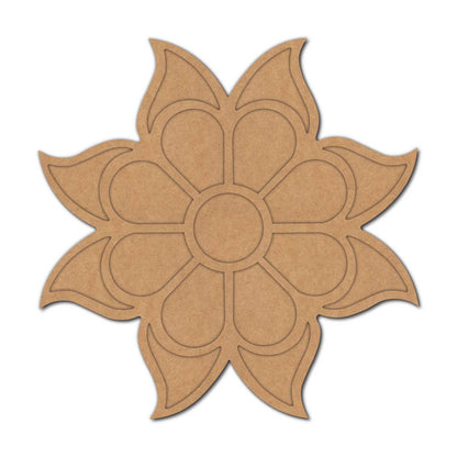 Mandala Reusable Rangoli Base MDF Design 15