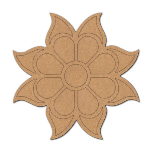 Mandala Reusable Rangoli Base MDF Design 15