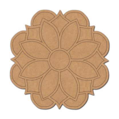 Mandala Reusable Rangoli Base MDF Design 16