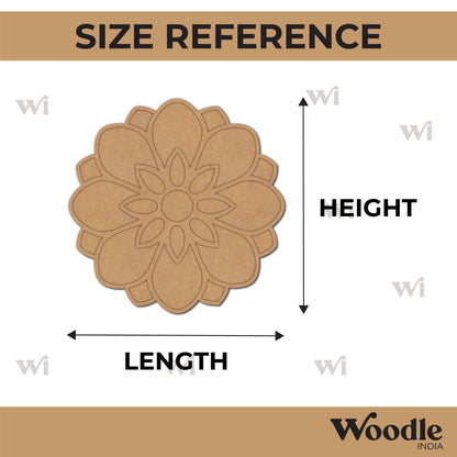 Mandala Reusable Rangoli Base MDF Design 17