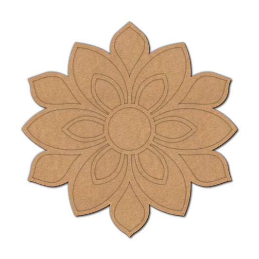 Mandala Reusable Rangoli Base MDF Design 18