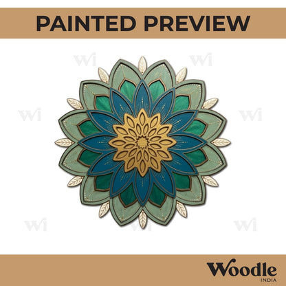 Mandala Reusable Rangoli Base MDF Design 19