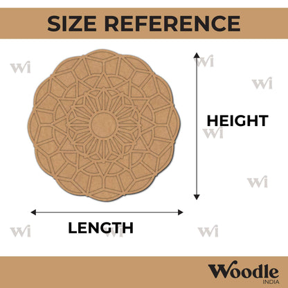 Mandala Reusable Rangoli Base MDF Design 20