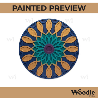 Mandala Reusable Rangoli Base MDF Design 21