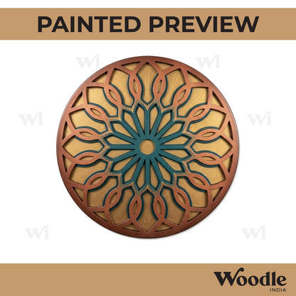 Mandala Reusable Rangoli Base MDF Design 23