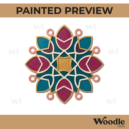 Mandala Reusable Rangoli Base MDF Design 24