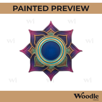 Mandala Reusable Rangoli Base MDF Design 25