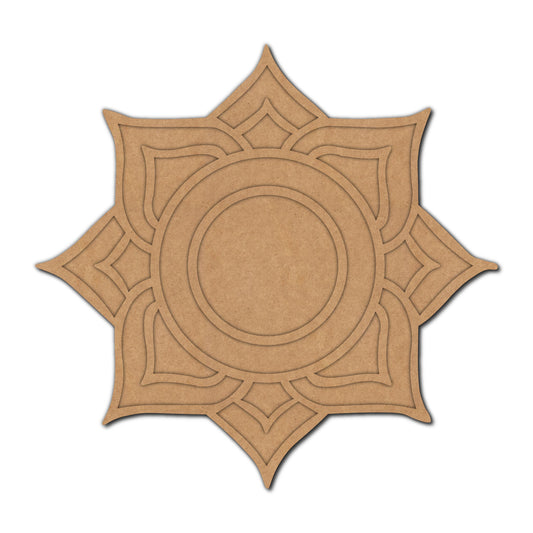 Mandala Reusable Rangoli Base MDF Design 25
