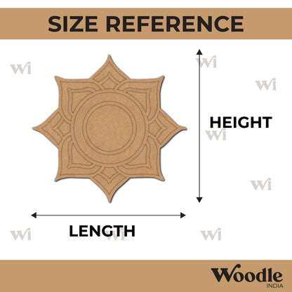 Mandala Reusable Rangoli Base MDF Design 25