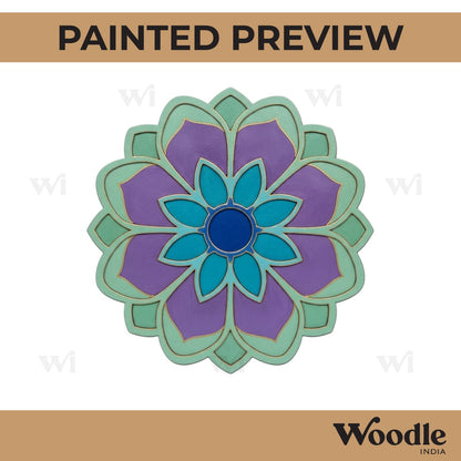 Mandala Reusable Rangoli Base MDF Design 3