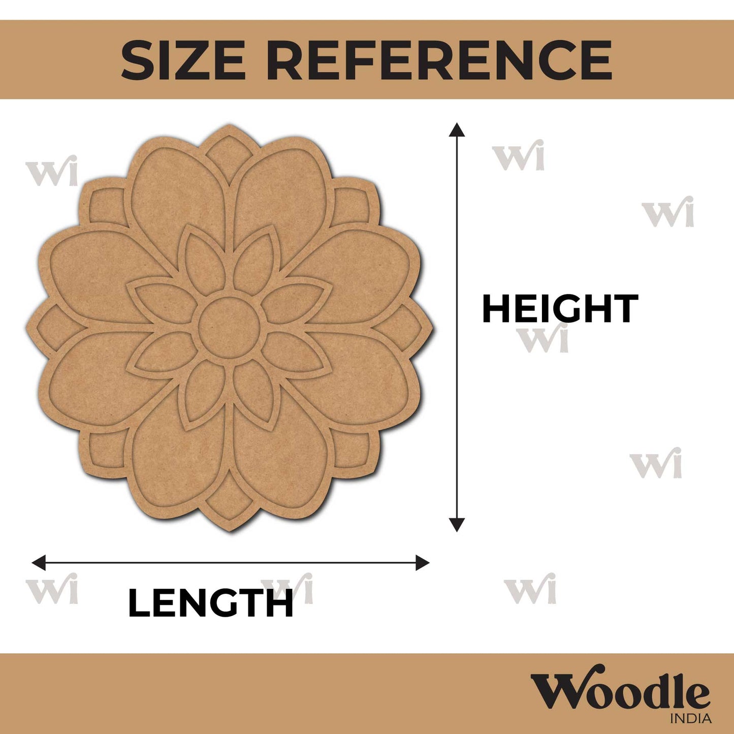 Mandala Reusable Rangoli Base MDF Design 3