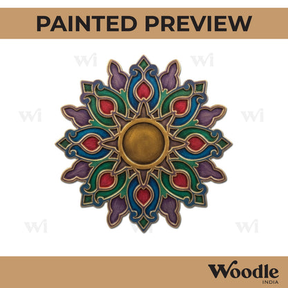 Mandala Reusable Rangoli Base MDF Design 4