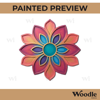 Mandala Reusable Rangoli Base MDF Design 5