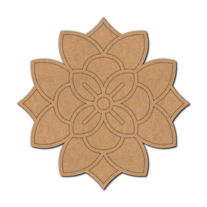 Mandala Reusable Rangoli Base MDF Design 7