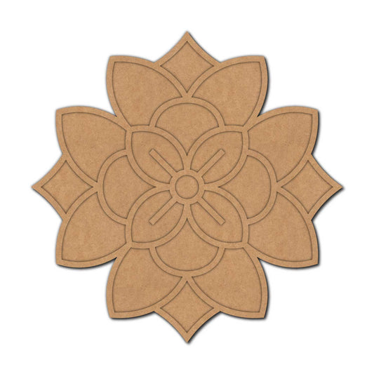 Mandala Reusable Rangoli Base MDF Design 7