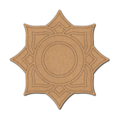 Mandala Reusable Rangoli Base MDF Design 8