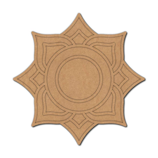 Mandala Reusable Rangoli Base MDF Design 8