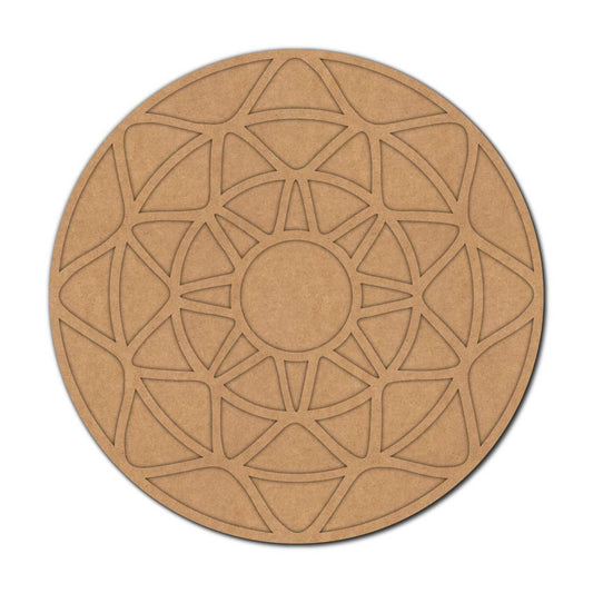 Mandala Reusable Rangoli Base MDF Design 9