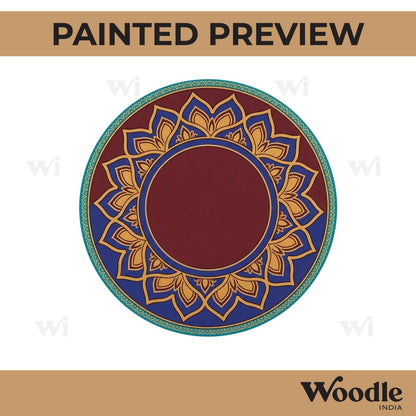 Mandala Round Base MDF Design 1