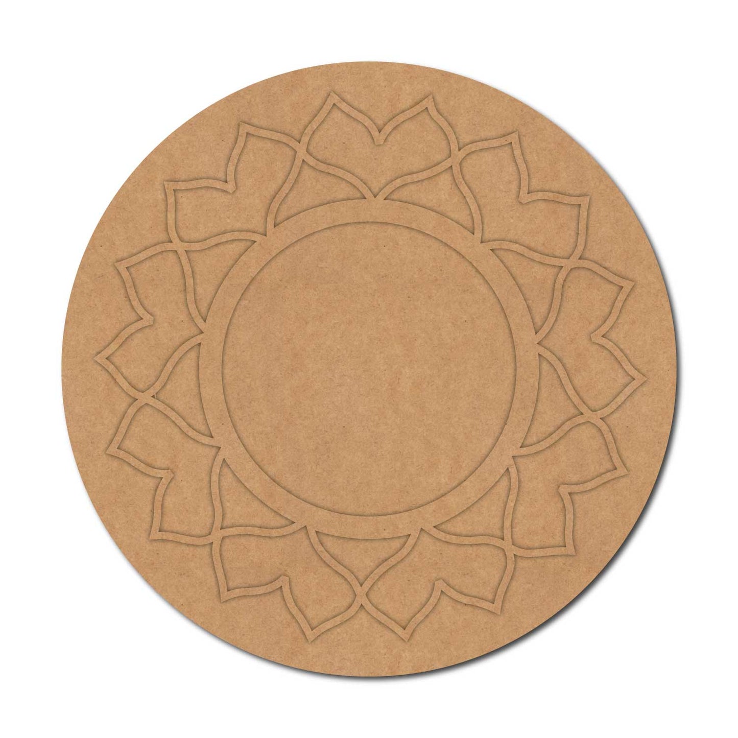 Mandala Round Base MDF Design 1