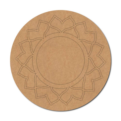 Mandala Round Base MDF Design 1