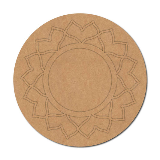 Mandala Round Base MDF Design 1