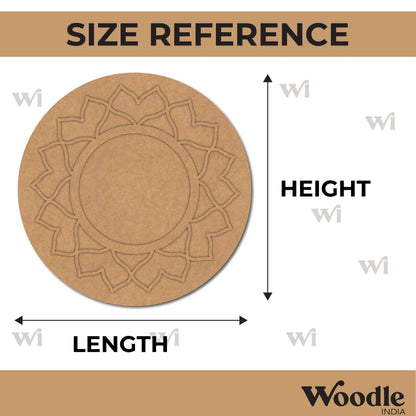 Mandala Round Base MDF Design 1