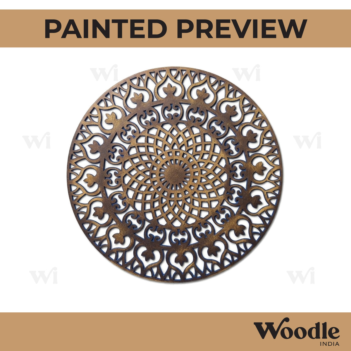 Mandala Round Cutout MDF Design 1