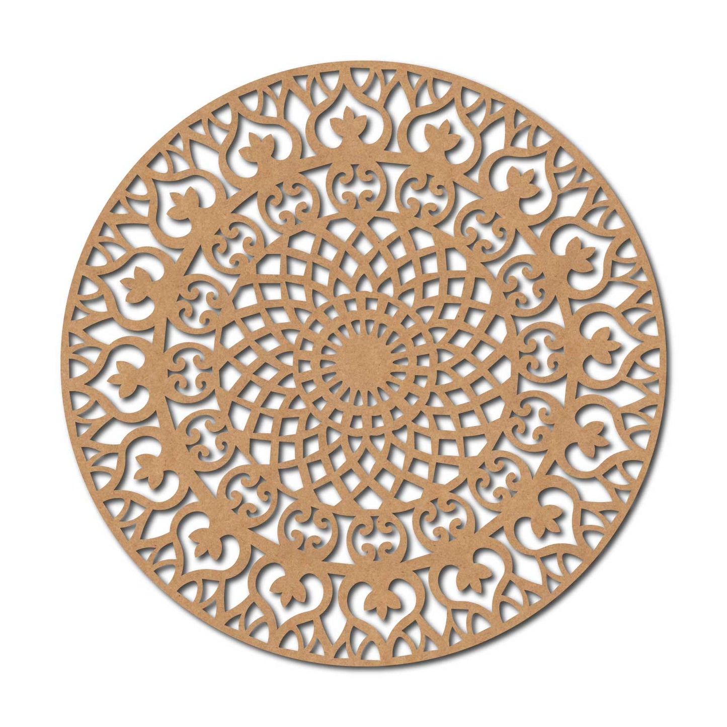 Mandala Round Cutout MDF Design 1