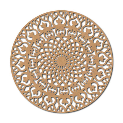 Mandala Round Cutout MDF Design 1