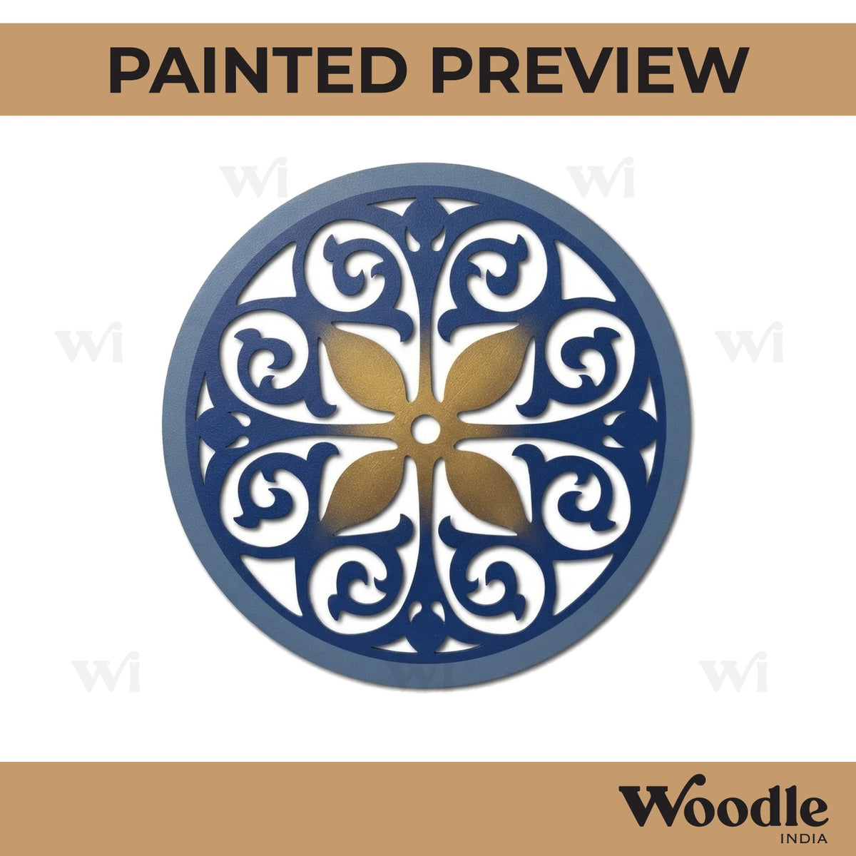 Mandala Round Cutout MDF Design 2