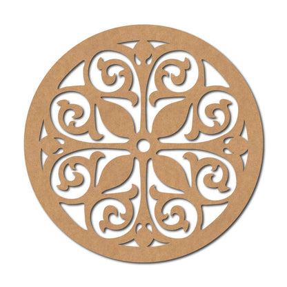 Mandala Round Cutout MDF Design 2