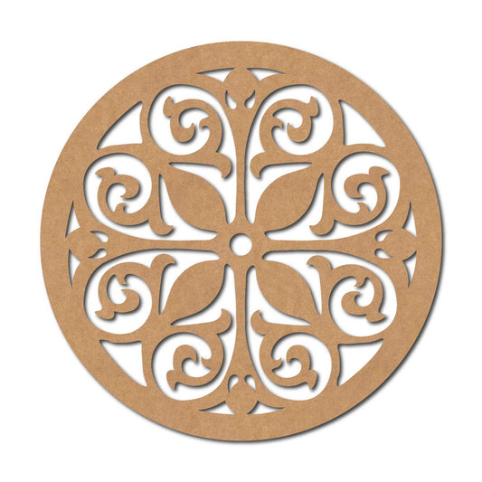 Mandala Round Cutout MDF Design 2