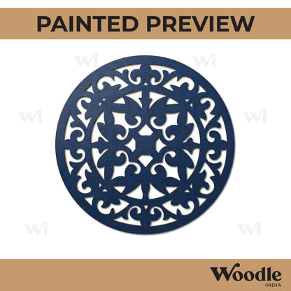 Mandala Round Cutout MDF Design 3