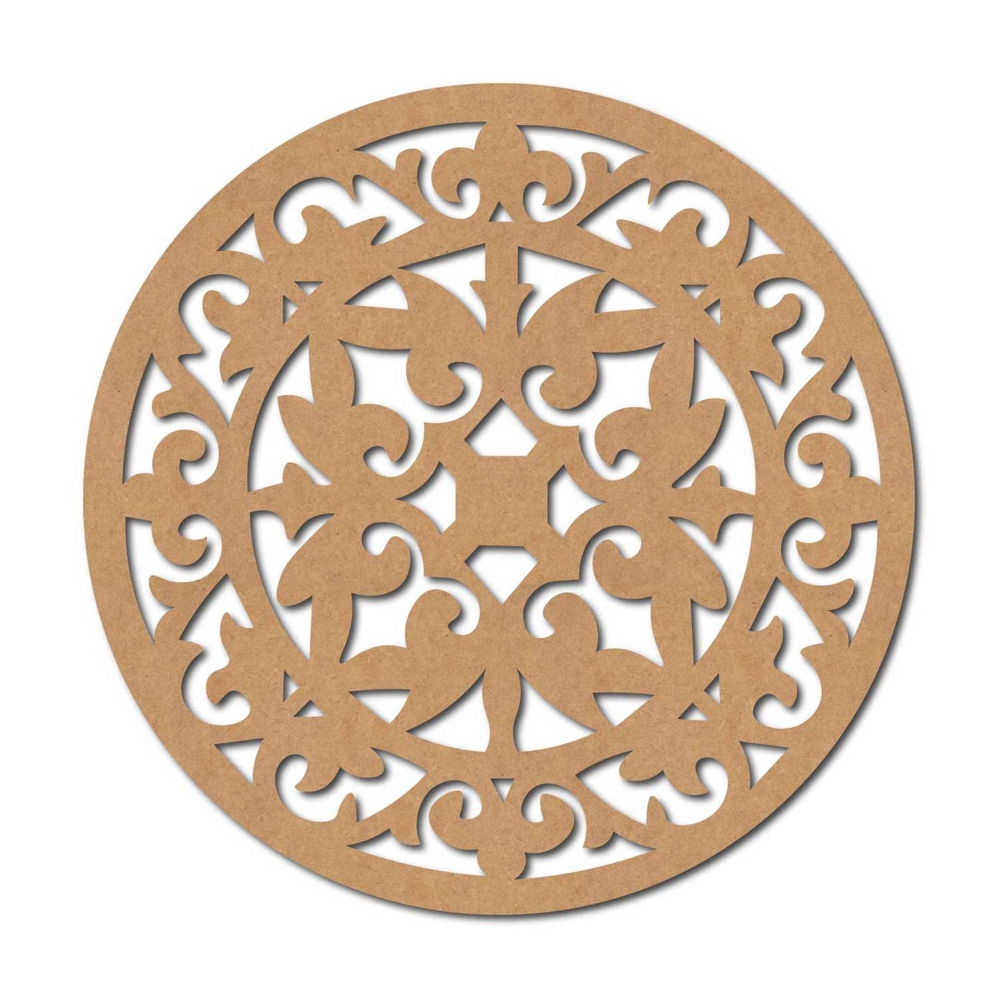 Mandala Round Cutout MDF Design 3